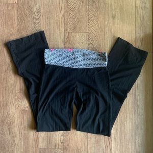 Black Flare Yoga Pants Victoria Secret Pink